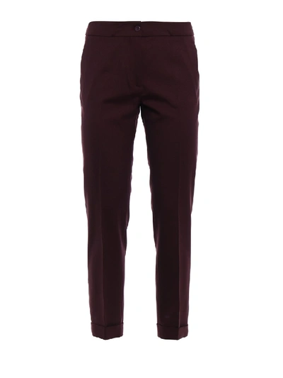 Etro Stretch Wool Cropped Trousers In Black