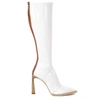 FENDI FFRAME GLOSSY NEOPRENE BOOTS WHITE COLOR,3d27245a-726d-4be5-35b2-96f642f36349