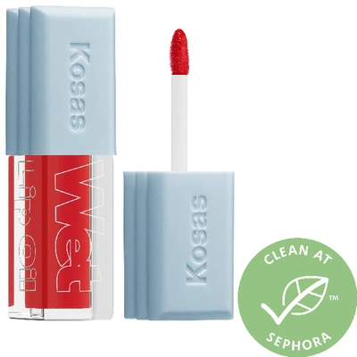 KOSAS WET LIP OIL PLUMPING PEPTIDE LIP TREATMENT GLOSS JAWS .15 OZ/ 4.6 ML,P451920
