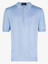 FRED PERRY FRED PERRY EMBROIDERED LOGO KNIT POLO SHIRT,K730414238908
