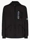 AND WANDER AND WANDER BLACK LIGHTWEIGHT FLEECE ZIPPED JACKET,AW93JT01113807288