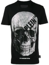 Philipp Plein Embellished Skull T-shirt In Black