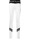 Philipp Plein Logo Leggings In White