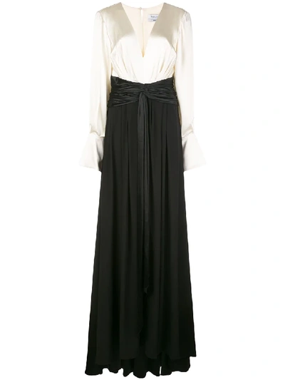 Prabal Gurung Jimili Satin Evening Gown In Black