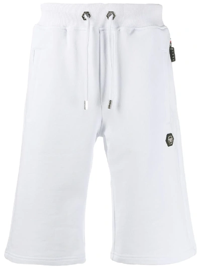 Philipp Plein Jogging Shorts In White
