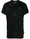 PHILIPP PLEIN DISTRESSED T-SHIRT