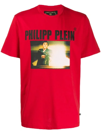 Philipp Plein Printed T-shirt In Red