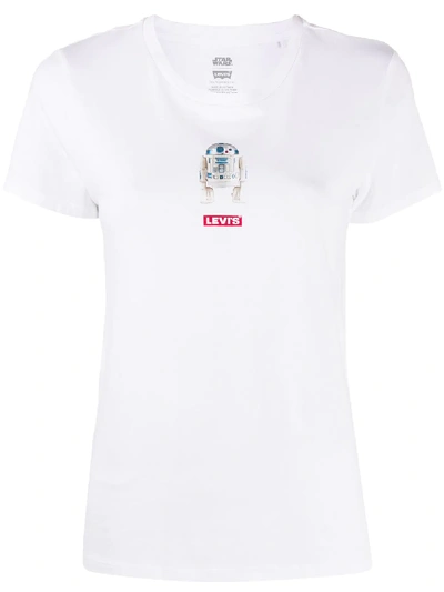 Levi's Star Wars Logo Print T-shirt In White