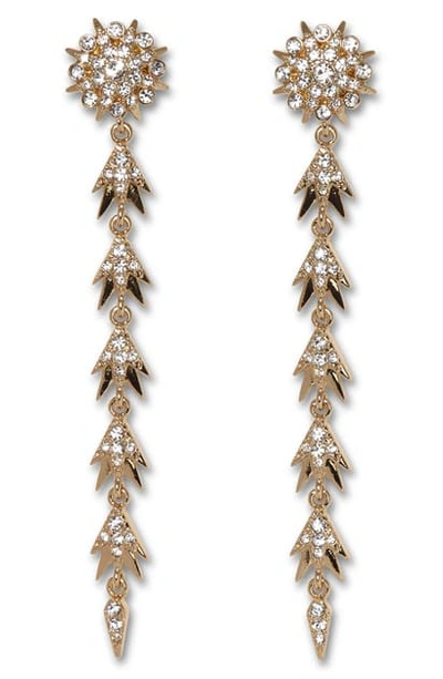 Vince Camuto Starburst Linear Earrings In Gold