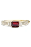 Vince Camuto Radiant Crystal Bangle In Gold/ Siam