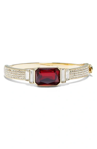Vince Camuto Radiant Crystal Bangle In Gold/ Siam