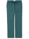 DEREK ROSE DEREK ROSE MEN'S JERSEY TROUSERS BASEL 8 MICRO MODAL STRETCH GREEN,3558-BASE008GRE