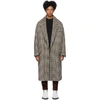 AMI ALEXANDRE MATTIUSSI AMI ALEXANDRE MATTIUSSI BEIGE OVERSIZED TWO-BUTTONS COAT