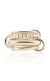 SPINELLI KILCOLLIN LUNA ROSE LINKED GOLD RING,776416