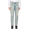 Our Legacy Blue Second Cut California Shower Jeans In Lt Blue