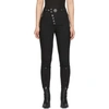 ALEXANDER WANG ALEXANDER WANG BLACK HIGH-WAISTED SNAP FRONT TROUSERS