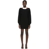 ALEXANDER WANG T ALEXANDERWANG.T BLACK BI-LAYER DRESS