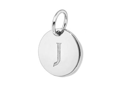 Missoma Silver Initial J Disc