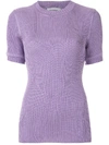 Olympiah Margose Knit Top In Purple