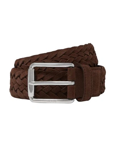 Tod's Woven Leather Belt In Cocoa