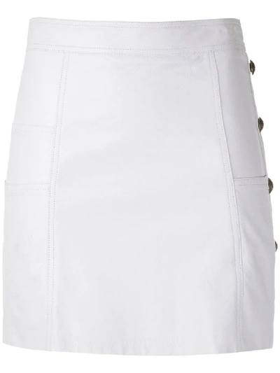 Andrea Bogosian Pauline Leather Skirt In Weiss
