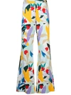 PRABAL GURUNG PRINTED BOOTLEG TROUSERS