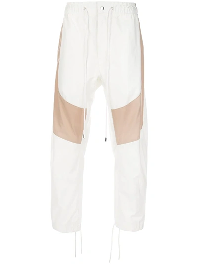 Prabal Gurung Drawstring Track Pants In White