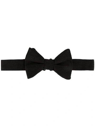 Ralph Lauren Satin Bow Tie In Black