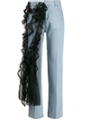 ACT N°1 HIGH RISE STRAIGHT LEG TULLE JEANS