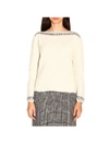 ERMANNO SCERVINO SWEATER WITH LONG SLEEVES AND BRIGHT INSERTS,11153926
