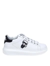 KARL LAGERFELD KARL PATCH LEATHER SNEAKERS