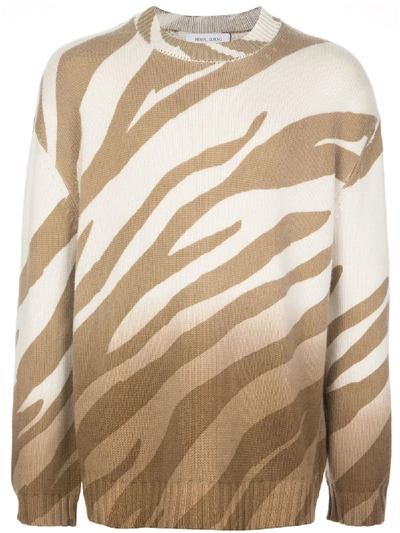 Prabal Gurung Animal Knit Jumper In Neutrals