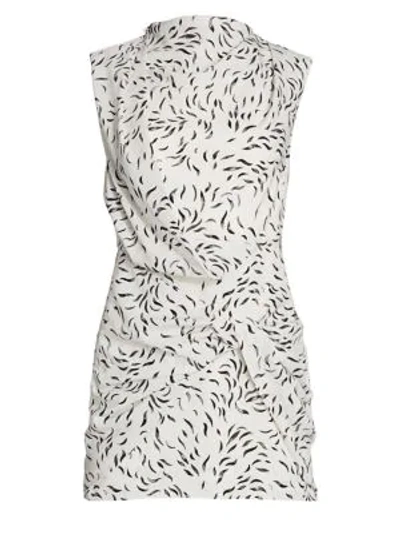 Acler Jasper Print Dress In Monochrome