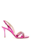 MIU MIU MIU MIU CRYSTAL EMBELLISHED STRAP SANDALS