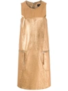 Olympiah Short Metallic Dress In Gold