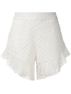 Olympiah Orchid Patterned Shorts In White