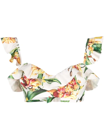 Agua By Agua Bendita Ruffle In Weiss