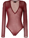 TOM FORD DEEP V NECK BODYSUIT