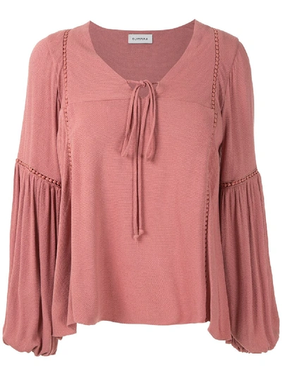 Olympiah Hagia Wide Sleeves Blouse In Pink