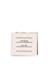 Thom Browne Logo-print Bi-fold Wallet In White