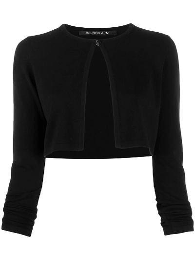 Antonino Valenti Klassischer Cropped-cardigan In Schwarz