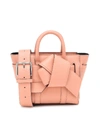ACNE STUDIOS X MULBERRY MICRO BAYSWATER MUSUBI LEATHER TOTE,P00437540