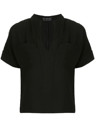 Olympiah Maggiolina Pockets Blouse In Black