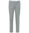 PRADA PRINTED WOOL-BLEND TWILL trousers,P00441278
