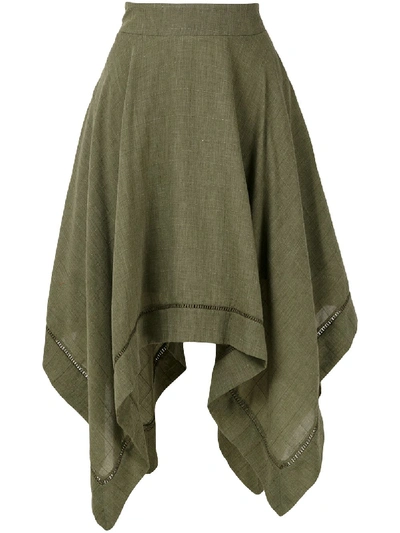 Olympiah Violette Midi Skirt In Green