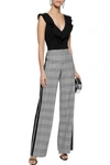 ALICE AND OLIVIA BO PRINCE OF WALES CHECKED CADY WIDE-LEG PANTS,3074457345620173784