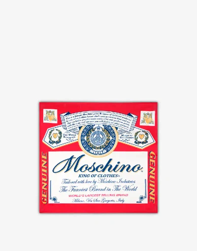 Moschino Budweiser Beach Towel In Red