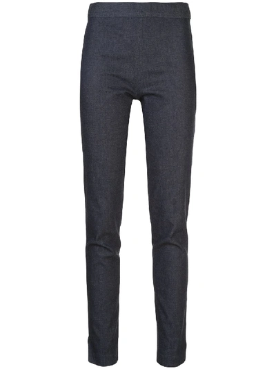 Prabal Gurung Cropped Slim Leg Denim Jeans In Blue