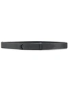 Orciani Micron Cracked-effect Belt In Black