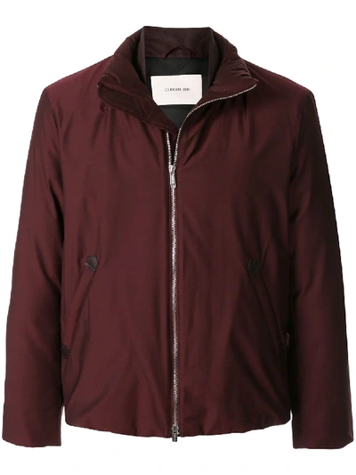 Cerruti 1881 Padded High-neck Jacket In Red